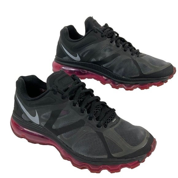 Nike Shoes - Nike Shoes Womens Size 7.5 Black Air Max + 2 Running Shoes Black 487679-006 Mesh